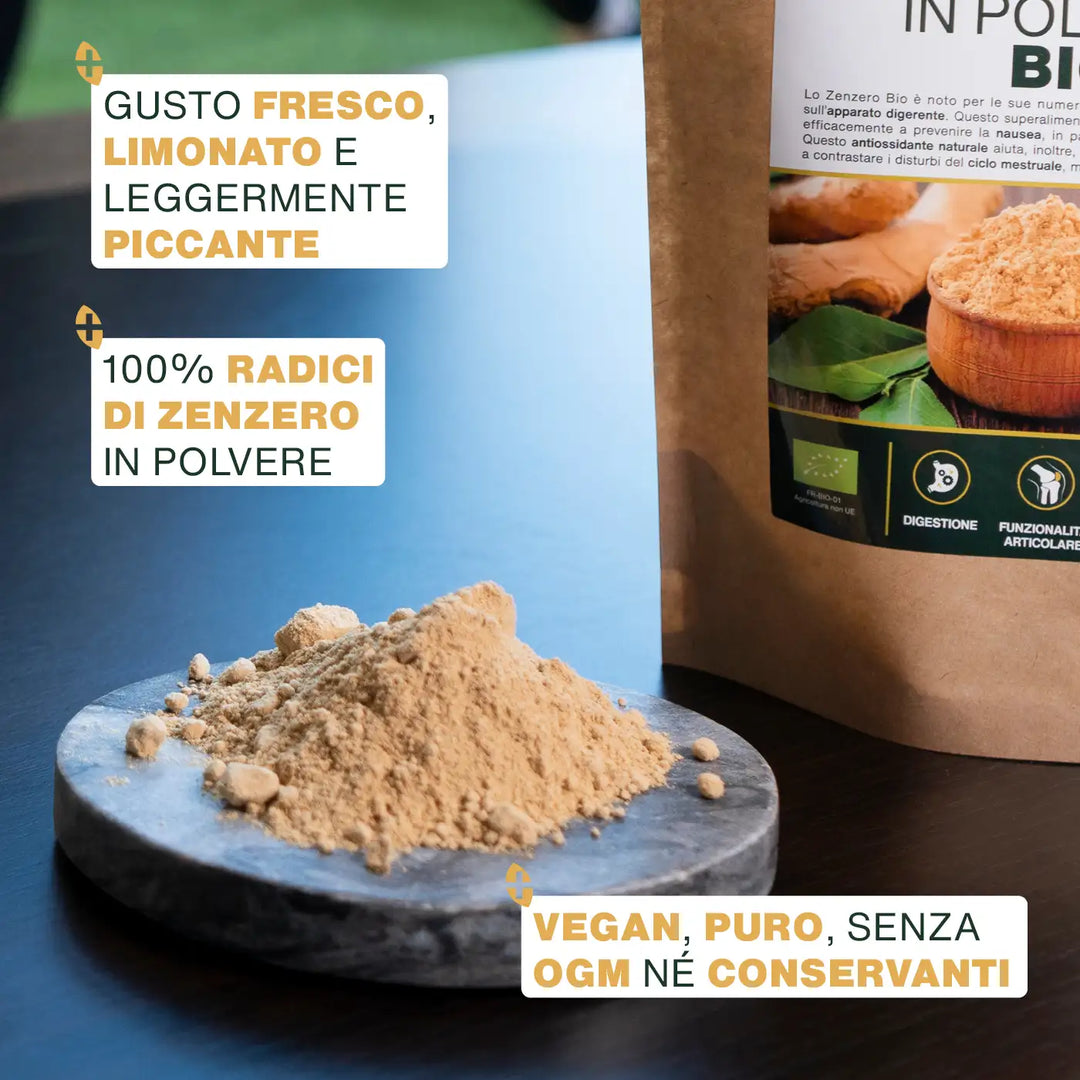 Gingembre En Poudre BIO 500g Par Alpi Nature, Racine De Gingembre Séchée Et Moul - Foto 9